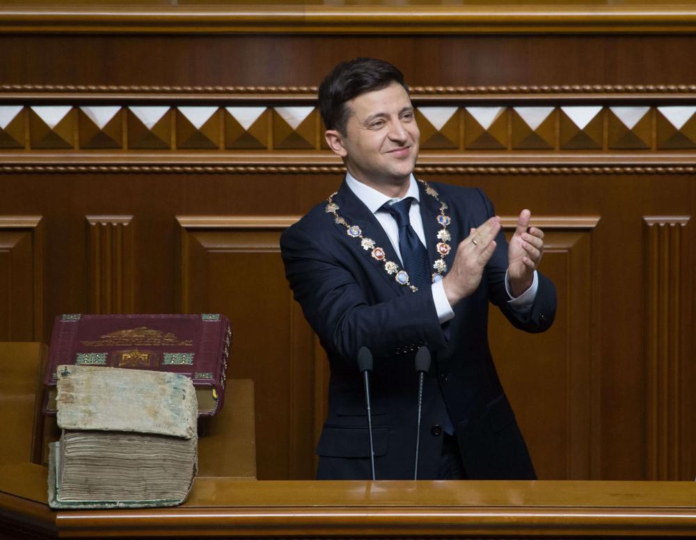 Aplodismentai komikui-prezidentui. -- Scanpix
