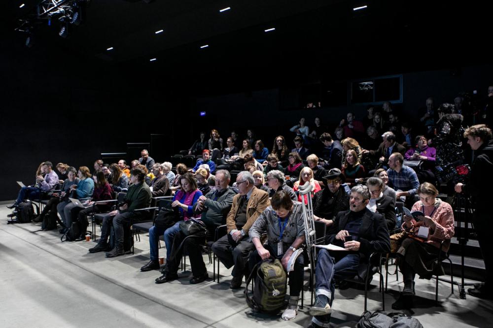 Knygų mugės spaudos konferencija. -- Fotobankas