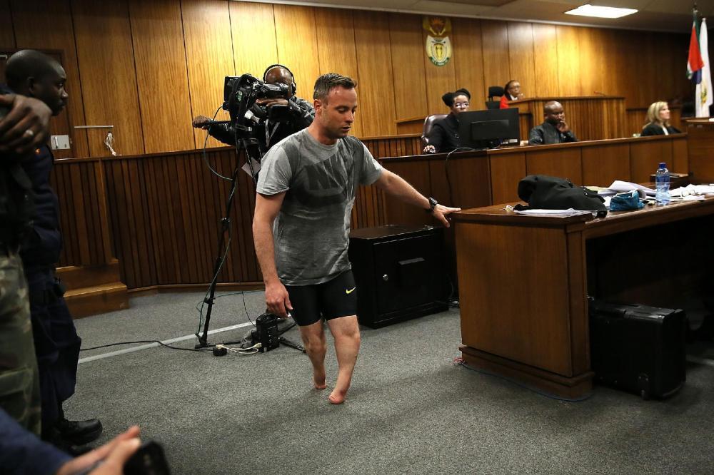 Oskaras Pistorius teisme -- Teismo nuotr.